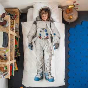 Bavlněné povlečení  Snurk 135x200 + 50x75cm - Astronaut