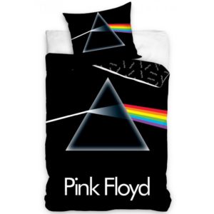 Carbotex Bavlněné povlečení 140x200 + 70x90 cm - Pink Floyd The Dark Side of the Moon