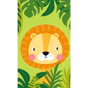 Carbotex Bavlněný froté ručníček 30x50 cm - Lev v džungli