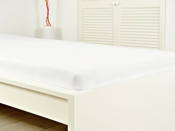 Prostěradlo Jersey bavlna IDEAL 90x200 cm- Bílá