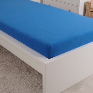 Prostěradlo Jersey česaná bavlna MAKO 90x200 cm - Královská modrá