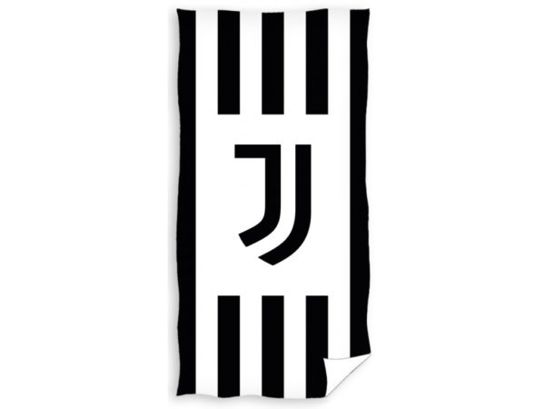 TipTrade Bavlněná froté osuška 75x150 cm - Juventus FC White Stripes