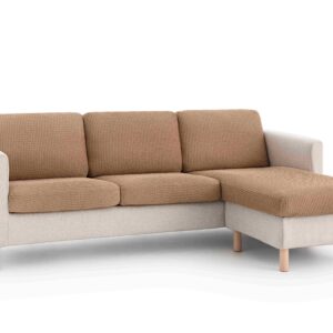 PovlečemeVás Napínací potah na sedák/opěrák sedačky - béžový Délka: L (95-130 cm)