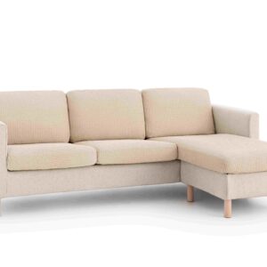 PovlečemeVás Napínací potah na sedák/opěrák sedačky - slonová kost Délka: L (95-130 cm)