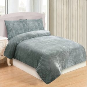 Jahu Povlečení mikroplyš 140x200 + 70x90 cm - Trojice světle šedá