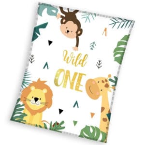 TipTrade Dětská deka mikroplyš 110x140 cm - Safari