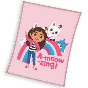 TipTrade Dětská deka mikroplyš 130x160 cm - Gábinin Kouzelný Domek