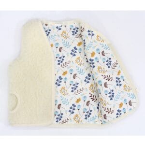 Merino Dětská vesta z ovčí vlny - slonová kost