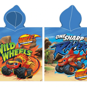 Carbotex Dětské pončo 55x110 cm - Plamínek a čtyřkoláci rychlá jízda