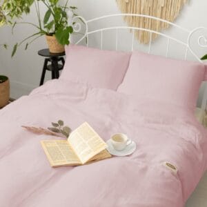 Matex Mušelínové povlečení 140x200 + 70x90 cm - Starorůžová
