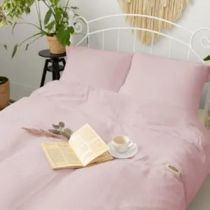 Matex Mušelínové povlečení 140x200 + 70x90 cm - Starorůžová