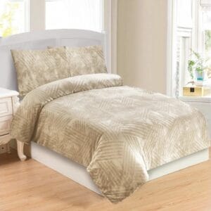 Jahu Povlečení mikroplyš 140x200 + 70x90 cm - Trojice béžová