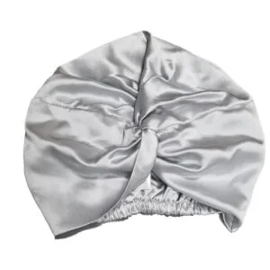 Lucaso Finata Hedvábná čepice na spaní - Silver Gray
