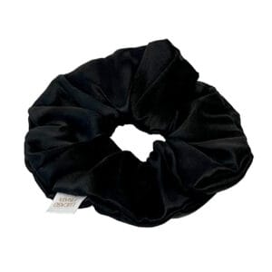 Lucaso Finata Hedvábná gumička do vlasů - Magic Black