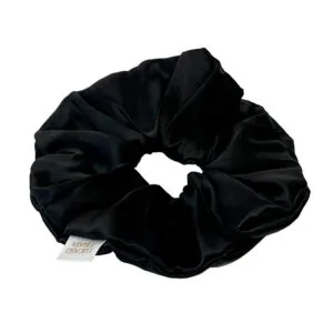 Lucaso Finata Hedvábná gumička do vlasů - Magic Black
