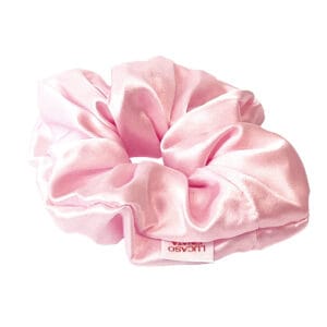 Lucaso Finata Hedvábná gumička do vlasů - Rose Pink