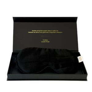 Lucaso Finata Hedvábná maska na spaní - Magic Black