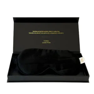 Lucaso Finata Hedvábná maska na spaní - Magic Black