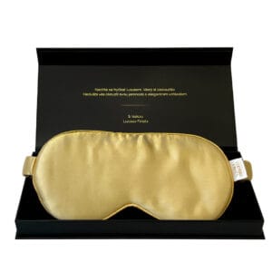 Lucaso Finata Hedvábná maska na spaní - Royal Gold