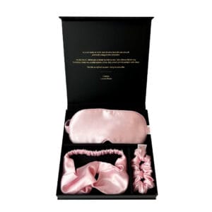 Lucaso Finata Hedvábná sada s čelenkou do vlasů - Rose Pink