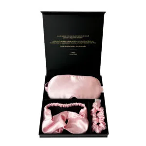 Lucaso Finata Hedvábná sada s čelenkou do vlasů - Rose Pink