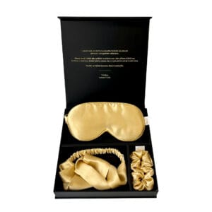 Lucaso Finata Hedvábná sada s čelenkou do vlasů - Royal Gold