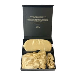 Lucaso Finata Hedvábná sada s čepicí na spaní - Royal Gold