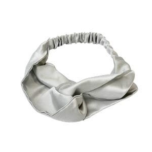 Lucaso Finata Hedvábná čelenka do vlasů - Silver Gray
