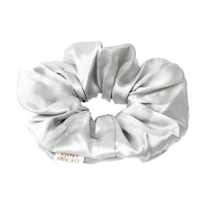 Lucaso Finata Hedvábná gumička do vlasů - Silver Gray
