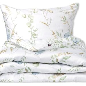 Matex Bavlněné saténové povlečení Exclusive 140x200 + 70x90 cm - Modré květy