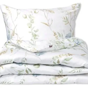 Matex Bavlněné saténové povlečení Exclusive 140x200 + 70x90 cm - Modré květy