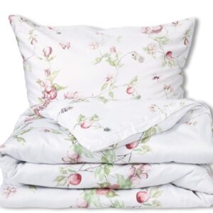 Matex Bavlněné saténové povlečení Exclusive 140x200 + 70x90 cm - Šepot růžových keřů