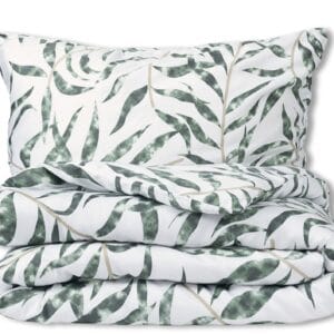 Matex Bavlněné saténové povlečení Exclusive 140x200 + 70x90 cm - Zelená elegance