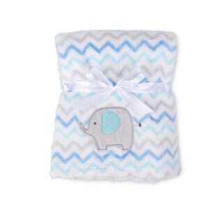 Babymatex Deka RICCO s výšivkou 75x100 cm - Bílá Slon