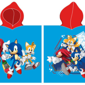 Carbotex Dětské pončo 55x110 cm - Ježek sonic a přátelé