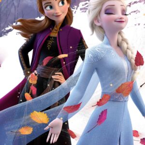 Jerry Fabrics Bavlněná froté osuška 70x140 cm - Frozen 2 "Leaves"