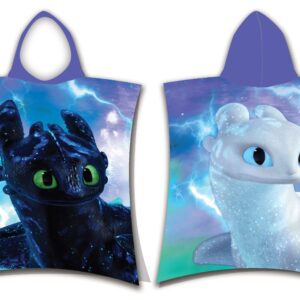 Jerry Fabrics Dětské pončo 50x115 cm - Jak vycvičit draka "Magic"