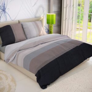 Kvalitex Bavlněné povlečení DELUX 140x200 + 70x90 cm - NEPTUNE hnědé