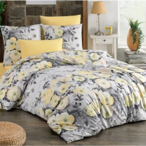 TipTrade Bavlněné povlečení 140x200 + 70x90 cm - Alisa žluté