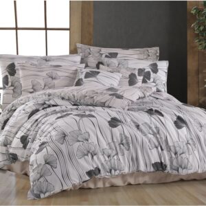 TipTrade Bavlněné povlečení 140x200 + 70x90 cm - Ginko bílé