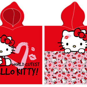 TipTrade Dětské pončo 55x110 cm - Hello Kitty Nejroztomilejší na světě