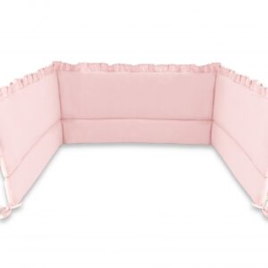 Baby Nellys Mantinel do postýlky s volánkem 30x180cm Royal - růžový