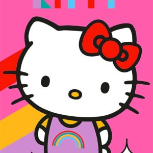 Carbotex Bavlněný froté ručníček 30x50 cm -  Hello Kitty Rainbow