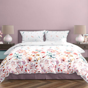 FARO Bavlněné saténové povlečení 140x200 + 70x90 cm - Milagro Verde 001