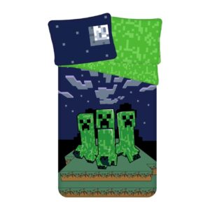 Jerry Fabrics Bavlněné povlečení 140x200 + 70x90 cm - Minecraft Sssleep Tight