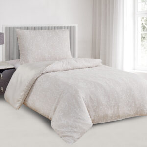 Jahu Saténové povlečení s žakárovým vzorem 140x200 + 70x90 cm - Boston béžová