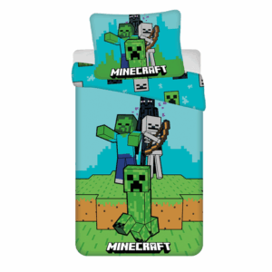 Jerry Fabrics Bavlněné povlečení 140x200 + 70x90 cm - Minecraft " Mobs here"