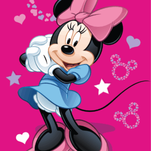 Jerry Fabrics Bavlněný froté ručníček 30x50 cm - Minnie "Pink 05"