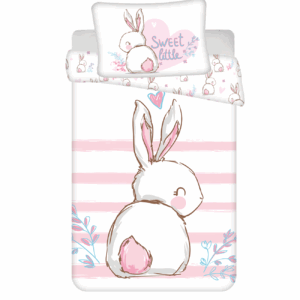 Jerry Fabrics Povlečení do postýlky 100x135 + 40x60 cm -  Králíček"Sweet"