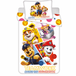 Jerry Fabrics Povlečení do postýlky 100x135 + 40x60 cm - Tlapková patrola "PP498"